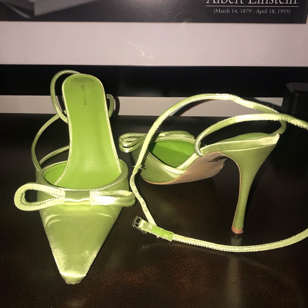 PrettyLittleThing Lime Green Heels